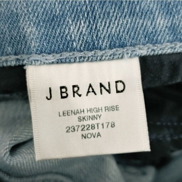 NWT J BRAND Leenah High rise metallic coated skinny ankle jeans - Picture 9 of 12